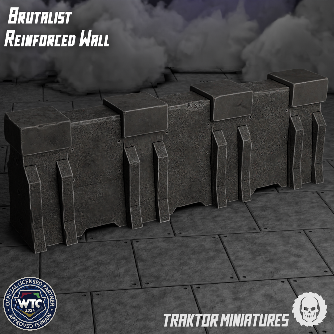 Brutalist Reinforced Wall